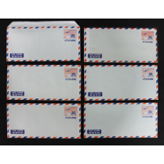 1976년7월 15일 “220원” 남대문 항공서간 미사용 6매