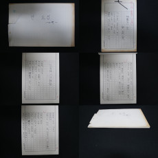 안도섭 육필원고 10편-전남 보성 출생